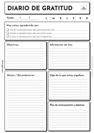 Edita un diario de gratitud digital