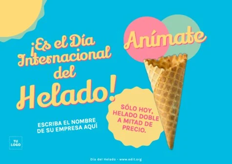 Edita un cartel de Helados