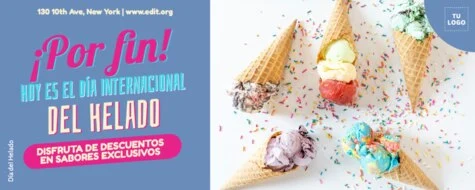 Edita un cartel de Helados