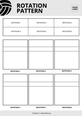 Edit a volleyball template