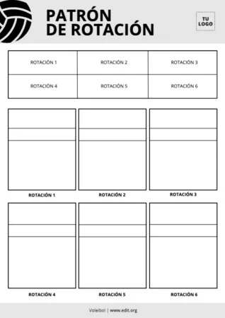 Edita un cartel de voleibol