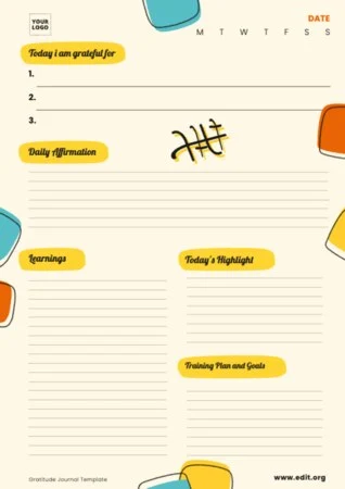 Edit a gratitude journal example
