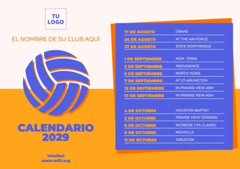 Edita un cartel de voleibol