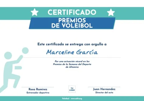 Edita un cartel de voleibol