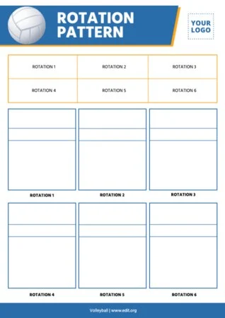 Edit a volleyball template