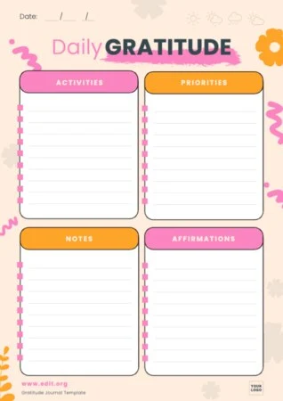 Edit a gratitude journal example