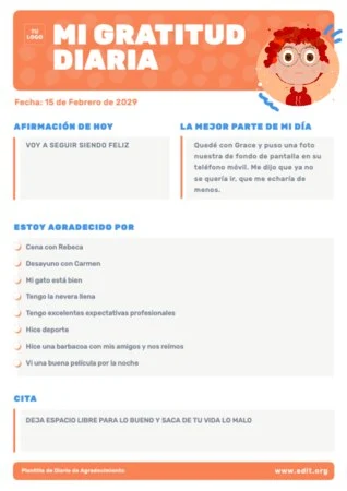 Edita un diario de gratitud digital