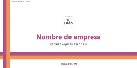 Edita un diseño de un sobre