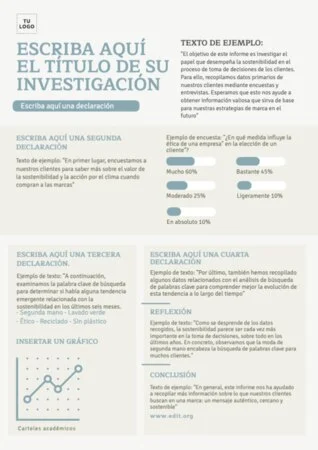 Edita un póster de investigación