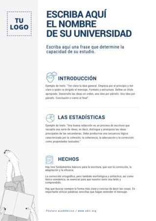 Edita un póster de investigación