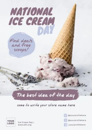 Edit an Ice Cream Day design