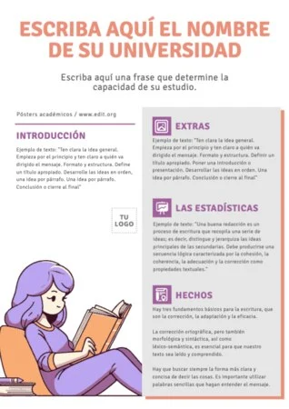 Edita un póster de investigación