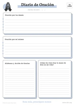 Edita un Diario de Oración
