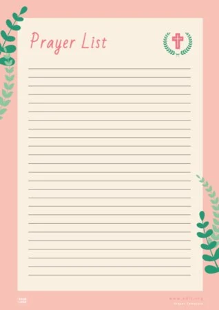 Edit a Prayer Journal sample