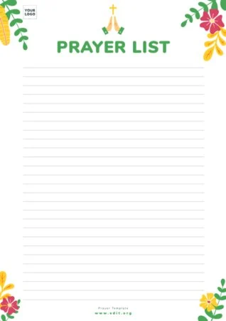 Edit a Prayer Journal sample Edit a Prayer Journal sample