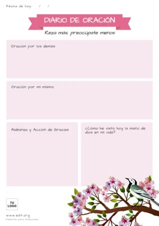Edita un Diario de Oración