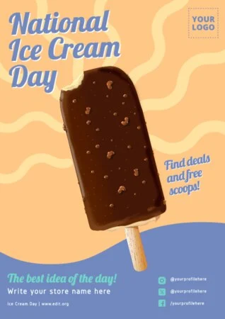 Edit an Ice Cream Day design