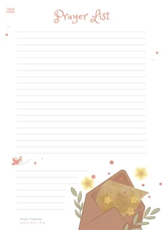 Edit a Prayer Journal sample