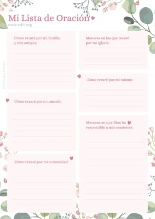 Edita un Diario de Oración