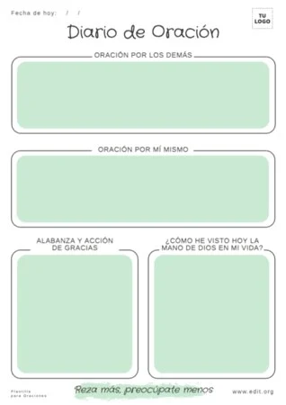 Edita un Diario de Oración