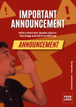Edit an Announcement banner