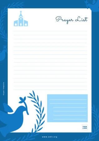 Edit a Prayer Journal sample