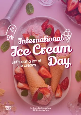 Edit an Ice Cream Day design