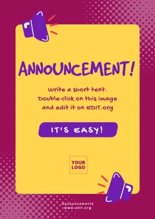 Edit an Announcement banner