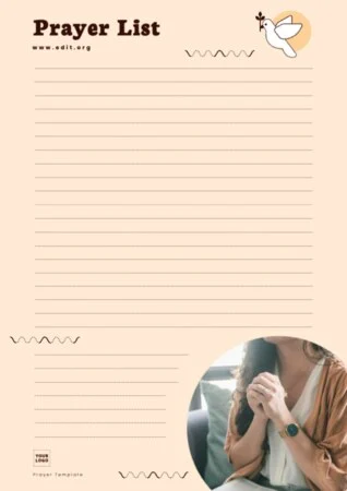 Edit a Prayer Journal sample