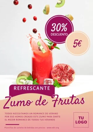 Edita una carta de zumos