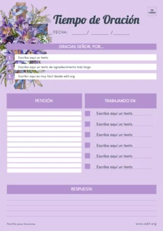 Edita un Diario de Oración