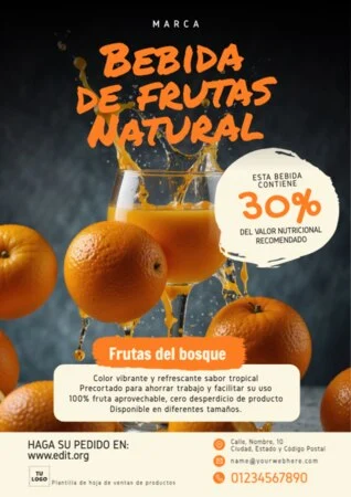 Edita una carta de zumos