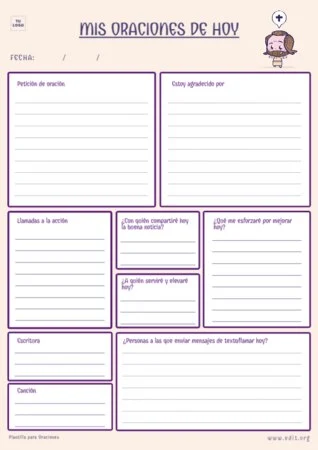 Edita un Diario de Oración