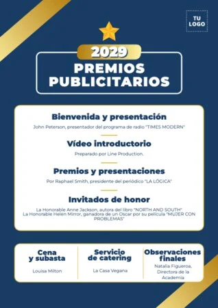 Edita un banner de entrega de premios