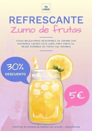 Edita una carta de zumos