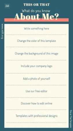 Edit an Instagram template