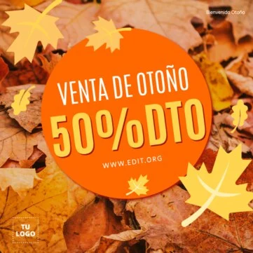 Edita una Tarjeta de otoño