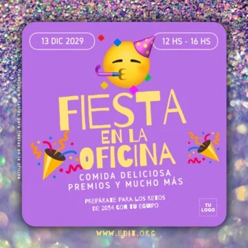 Edita un flyer de Fiesta Corporativa