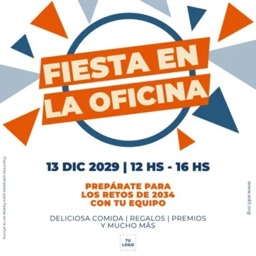 Edita un flyer de Fiesta Corporativa