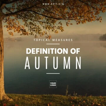 Modifier un modèle de flyer d'automne