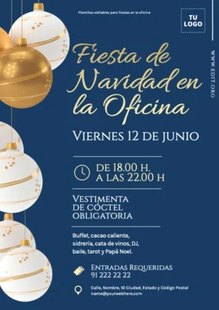 Edita un flyer de Fiesta Corporativa