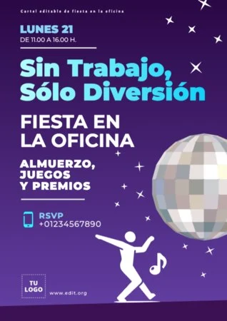 Edita un flyer de Fiesta Corporativa