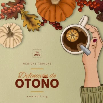 Edita una Tarjeta de otoño