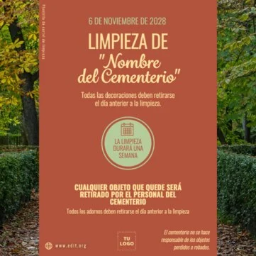 Edita un flyer de Cleanup
