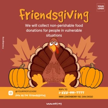 Modifier un modèle de flyer d'automne