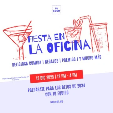 Edita un flyer de Fiesta Corporativa