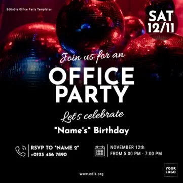 Edit a Company Party poster