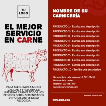 Edita un póster de Carnicería