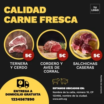 Edita un póster de Carnicería