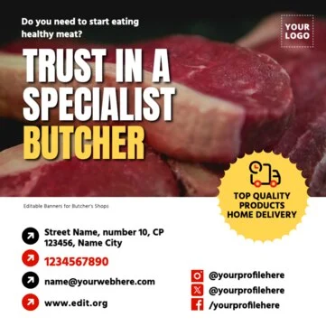 Edit a Butchers' cut poster